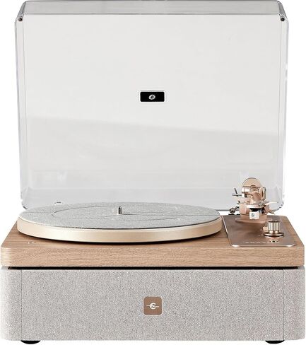 Crosley E100A-NALG 2-Speed Record Player Turntable, VibrationBlock Technology, Dual-Platform Suspension, Natural in Saudi Arabia