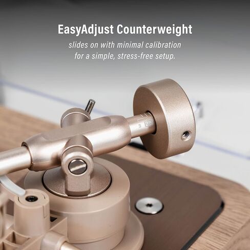 Crosley E100A-NALG 2-Speed Record Player Turntable, VibrationBlock Technology, Dual-Platform Suspension, Natural in Saudi Arabia
