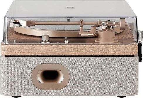 Crosley E100A-NALG 2-Speed Record Player Turntable, VibrationBlock Technology, Dual-Platform Suspension, Natural in Saudi Arabia