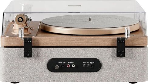 Crosley E100A-NALG 2-Speed Record Player Turntable, VibrationBlock Technology, Dual-Platform Suspension, Natural in Saudi Arabia