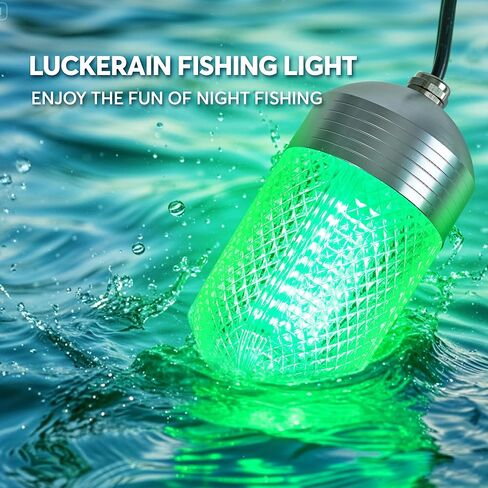 Underwater Fishing Light 70W 9000LM Green Light for Fishing IP68 12V High Brightness Fish Attracting Light for Docks, Boats or Kayaks,26ft Cable in Saudi Arabia