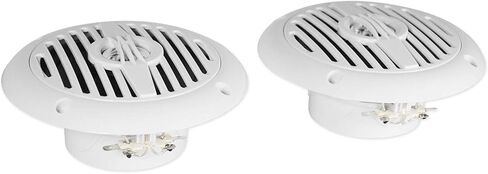 Rockville MS40W 4" 200W Peak/50W RMS Marine Boat Speakers, 4 Ohm, IP56 Waterproof, Anti-UV ABS Build, Mylar Tweeter, Compact for Boats and Outdoor Use, 4-Piece in Saudi Arabia