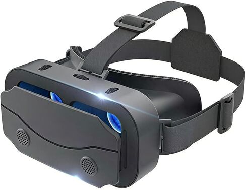 3D VR Glasses VR Virtual Reality Headset - 360° Panorama Large Screen, Anti-Bluelight, Adjustable Pupil Distance, Fatigue Prevention Goggles for Movies & Games in Saudi Arabia
