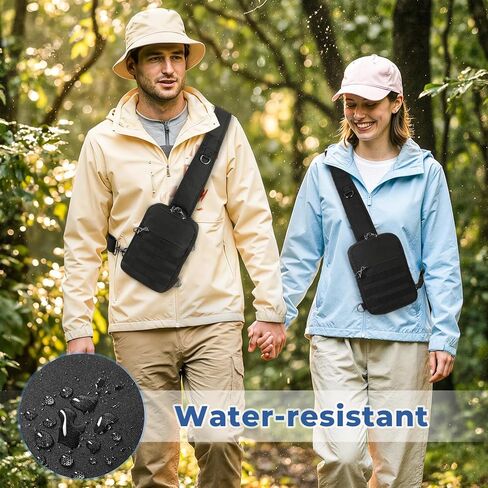 Anti Theft Sling Bag Tactical Small Shoulder Chest Crossbody Bag for Men Women with Zipper Lock RFID Blocking in Saudi Arabia