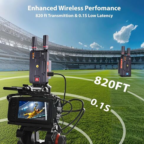 جهاز إرسال HDMI لاسلكي 4K و3 أجهزة استقبال: طقم موسع HDMI لاسلكي، مرسل وجهاز استقبال HDMI 5G 820FT مع حلقة لبث الفيديو والصوت للشاشة من الكمبيوتر المحمول/الكمبيوتر الشخصي، واجهة الصوت in Kuwait