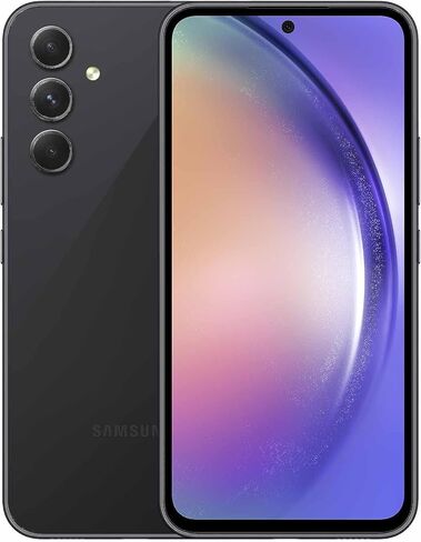 Samsung Galaxy A54 5G SM-S546VL 128GB تخزين 6 جيجابايت ذاكرة الوصول العشوائي مباشرة الحديث رهيبة الجرافيت 6.4 "Super AMOLED DISTRATION 50MP كاميرا ثلاثية (متجددة) in Kuwait