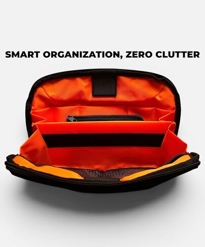 Nomad Tech Travel Organizer – Compact Cable & Charger Organizer with High-Visibility Interior, Travel Tech Pouch for Cords, Chargers & Accessories in Saudi Arabia