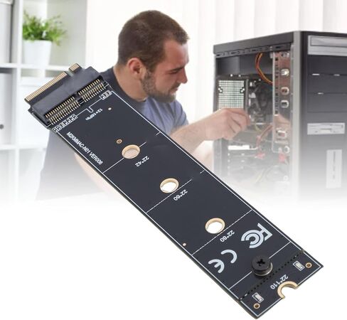 12 16 Pin SSD إلى M.2 Key M بطاقة محول 12 + 16 Pin SSD إلى .2 محول مفتاح + استبدال محول NVMe لأجهزة الكمبيوتر المحمول OS X 2013-2017 in Saudi Arabia