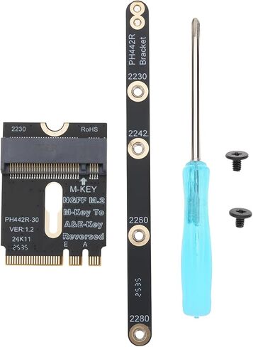 محول M.2 WiFi إلى Nvme SSD يدعم بروتوكول Nvme، PCIe4.0 إلى M2 NGFF Key A+E7210 متوافق مع 2230/2242/2260/2280 in Kuwait