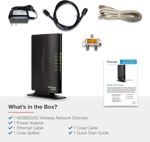 موسع واي فاي ScreenBeam WCB6200Q MoCA 2.0 مع 4 هوائيات إنترنت 5 جيجا هرتز، جيجابت إيثرنت، MoCA المستعبدين، واي فاي سريع للمنزل in Saudi Arabia