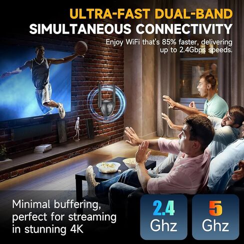 2026 Mesh AX3000 WiFi 6 معزز إشارة موسع للمنزل، نطاق يصل إلى 20 كيلو متر مربع، مكرر إنترنت لاسلكي بسرعة 3000 ميجا بت في الثانية، مكبر إشارة ثنائي النطاق مع منفذ جيجابت إيثرنت، موسع واي فاي أسرع 10 مرات in Kuwait