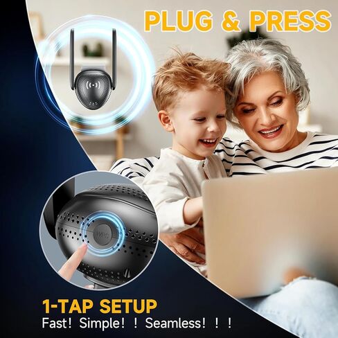 2026 Mesh AX3000 WiFi 6 معزز إشارة موسع للمنزل، نطاق يصل إلى 20 كيلو متر مربع، مكرر إنترنت لاسلكي بسرعة 3000 ميجا بت في الثانية، مكبر إشارة ثنائي النطاق مع منفذ جيجابت إيثرنت، موسع واي فاي أسرع 10 مرات in Kuwait