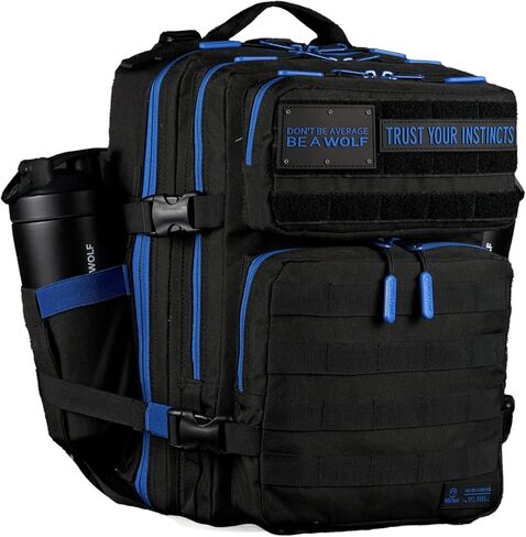حقيبة ظهر WOLFpak 35L لإدارة إعداد الوجبات (الذئب الأزرق) | يمكنك تخزين وتنظيم حاويات تخزين الطعام بسهولة مع صندوق غداء مدمج، مبرد، سفر، حقيبة معزولة in Saudi Arabia
