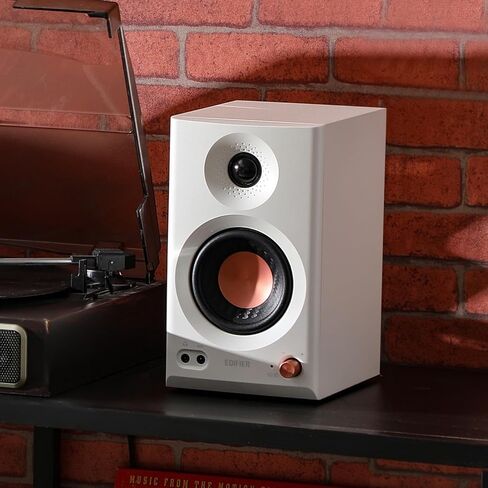 Edifier MR3 Powered Studio Monitor Speakers,Hi-Res Certified Bluetooth 5.4 Active Bookshelf Speakers, 2.0 Computer Speakers with Headphone Out (White, Refurbished) (Renewed) in Saudi Arabia