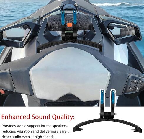 Bluetooth Speaker Mount, Compatible with JBL Speakers & Sea-Doo GTI (2011-2019) - Solid Locking Design Prevents Falling Off at High Speed, for Sea-Doo Accessories in Saudi Arabia