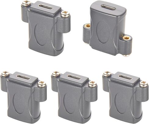 محول وصلة توصيل USB 3.1 من النوع C بسرعة 10 جيجابت في الثانية USB C أنثى إلى أنثى مغير الجنس 100 وات يمر عبر موصل مقبس موسع الحاجز لشحن نقل البيانات (قطعتان) in Kuwait
