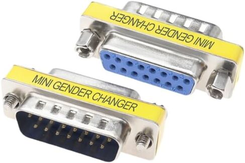 2pcs Rs232 Serial Cable 15 Pin DB15 Male to Female Gender Changer Coupler Adapter Connector in Saudi Arabia