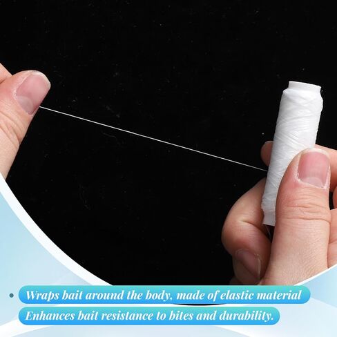 5 Pcs Fishing Bait String, Nylon Invisible Fishing Thread Elastic Clear Fishing Line 0.2mm 820FT Per Spool Stretchy Fish Wire for Salmon Sturgeon Catfish Bass in Saudi Arabia