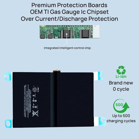 بطارية A1664 متوافقة مع iPad Pro 9.7 إصدار 2016 A1673 A1664 A1674 A1675 3.82V 7306mAh 27.91Whr مع أدوات التثبيت in Kuwait