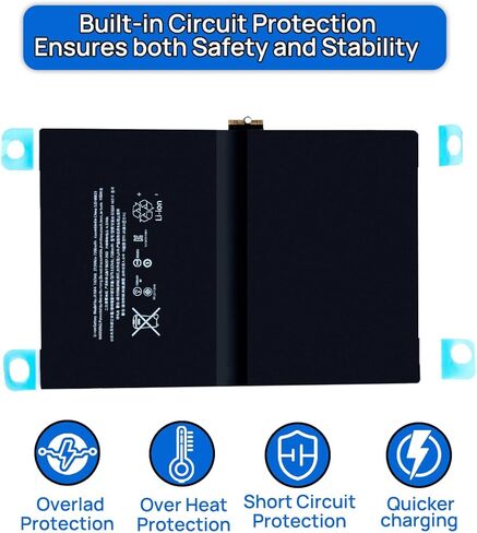 بطارية A1664 متوافقة مع iPad Pro 9.7 إصدار 2016 A1673 A1664 A1674 A1675 3.82V 7306mAh 27.91Whr مع أدوات التثبيت in Kuwait
