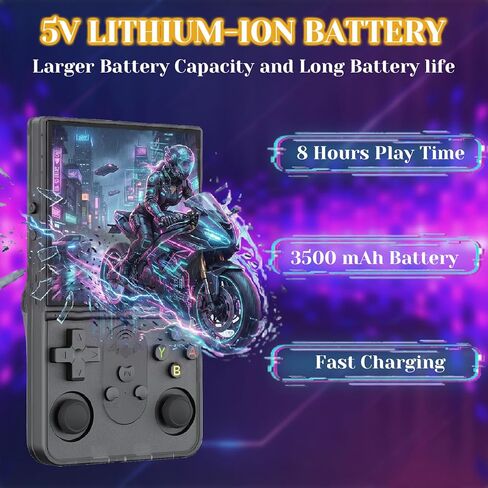 Upgrade S600 Retro Gaming Console, Anti-Slip Texture‌ Retro Handheld Game Console, 4.0 Inch 720x720 IPS Screen and 18,000+ Classic Games Retro Game Console for Gaming/Playdate/Party/Gift, Black 64G in Saudi Arabia