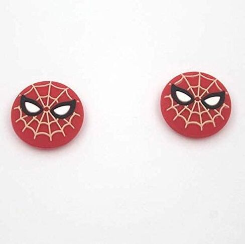 Non-Slip Silicone Joystick Cap Thumb Grips Cover Analog Thumb Stick Button Cap for NS Switch (Spider-Man) in Saudi Arabia