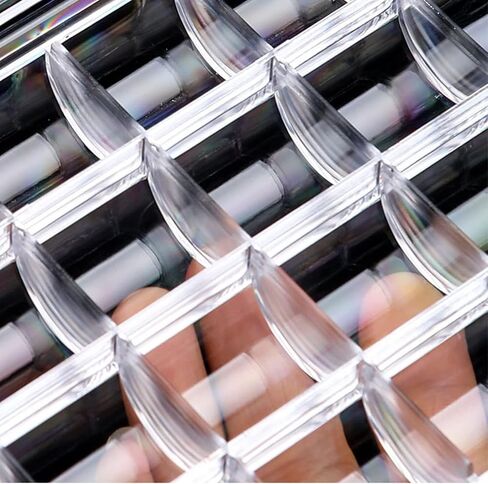 24 Slots Rhinestone Box Storage Containers Empty Clear Nail Art Decoration Storage Box for Nail Glitter Jewelry Crystal Diamond Accessories in Kuwait