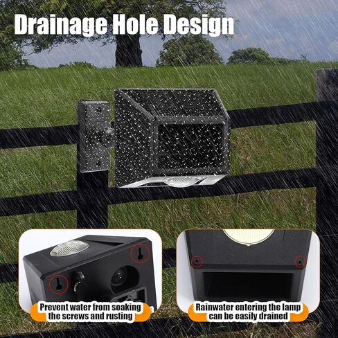 Qualirey 2 Pack Solar Motion Sensor Alarm Outdoor Wireless Security Alert System Freely Rotatable Solar Animal Repeller with Remote Control, 4 Working Modes for Home, Driveway, Farm, Animal Deterrent in Saudi Arabia