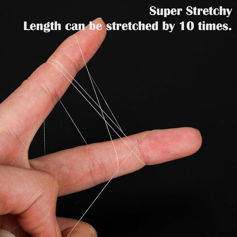 3 PCS Fishing Thread Elastic Fishing String Line Invisible Bait Thread 0.2mm Length 656 Feet per Spool for Salmon Sturgeon Bass in Saudi Arabia
