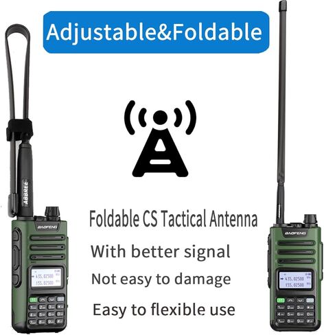 ABBREE GMRS Radio Antenna 18.89 inch SMA Female CS Tactical Antenna for Baofeng UV-5R AR-152 UV-82 BF-888S and GM-15 Pro GMRS GM-5RH UV-5G Plus TD-H3 Handheld Radio Antennas in Saudi Arabia
