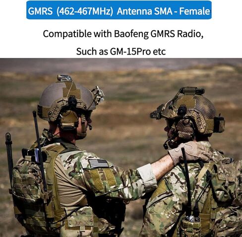 ABBREE GMRS Radio Antenna 18.89 inch SMA Female CS Tactical Antenna for Baofeng UV-5R AR-152 UV-82 BF-888S and GM-15 Pro GMRS GM-5RH UV-5G Plus TD-H3 Handheld Radio Antennas in Saudi Arabia
