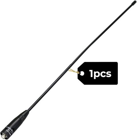 1 Pack 15.2-Inch High Gain Antenna SMA-Female Dual Band VHF/UHF 144/430MHz Long Range Replacement for Kenwood Icom Yaesu Handheld Ham Radio – Outdoor Emergency Survival Hiking in Saudi Arabia