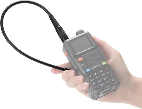 BAOFENG V100C Airband وهوائي 1.25 متر لأجهزة الراديو المحمولة، 87-136 ميجا هرتز و200-299 ميجا هرتز SMA-أنثى هوائي ثنائي النطاق، 14.8 بوصة سوط مرن، متوافق مع سلسلة Baofeng UV-32، 5RM، K5PLUS، GS-10B، GM-30 in Saudi Arabia