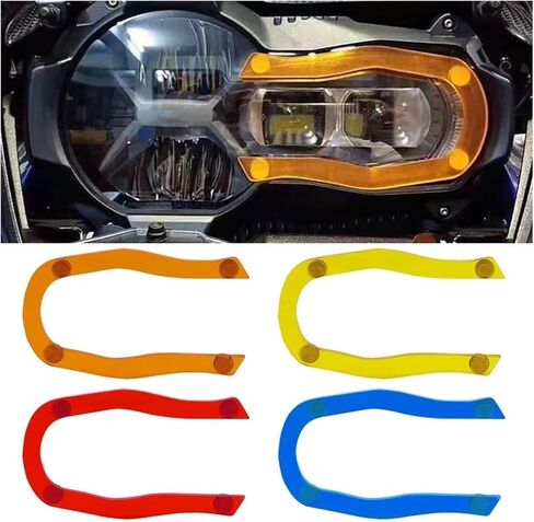 دعامة ملاحة للهاتف للدراجات النارية لـ R1250GS لـ GSA لـ R1200GS لـ R 1250 GS لـ R 1200 GS لـ LC لـ ADV 2013-2021 غطاء حماية للمصابيح الأمامية للدراجات النارية (برتقالي) in Saudi Arabia