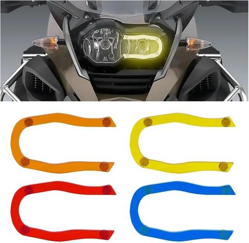 دعامة ملاحة للهاتف للدراجات النارية لـ R1250GS لـ GSA لـ R1200GS لـ R 1250 GS لـ R 1200 GS لـ LC لـ ADV 2013-2021 غطاء حماية للمصابيح الأمامية للدراجات النارية (برتقالي) in Saudi Arabia