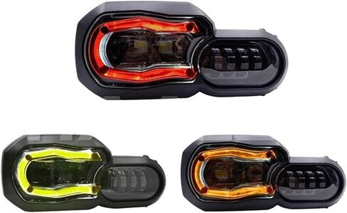 دعامة ملاحة للهاتف للدراجات النارية لـ R1250GS لـ GSA لـ R1200GS لـ R 1250 GS لـ R 1200 GS لـ LC لـ ADV 2013-2021 غطاء حماية للمصابيح الأمامية للدراجات النارية (برتقالي) in Saudi Arabia