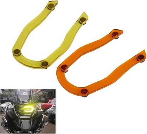 دعامة ملاحة للهاتف للدراجات النارية لـ R1250GS لـ GSA لـ R1200GS لـ R 1250 GS لـ R 1200 GS لـ LC لـ ADV 2013-2021 غطاء حماية للمصابيح الأمامية للدراجات النارية (برتقالي) in Saudi Arabia