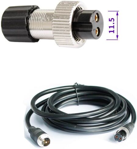 Pack of 2 Electric Reel Winch Plug- 2Hole 2 Core Electric Reels Power Cord Winch Plug- for DAIWA- Fishing Carp Fishing Modification Tackle in Saudi Arabia