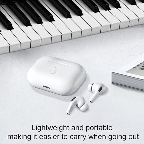 حافظة شحن لاسلكية متوافقة مع AirPod Pro الجيل الأول والثاني، حافظة Air Pod Pro 1 2 بديلة مع زر مزامنة بلوتوث، شحن USB-C in Kuwait