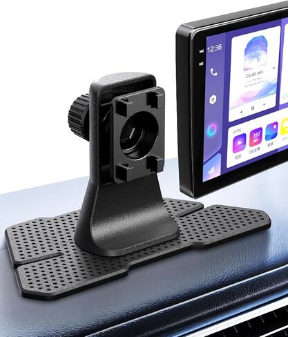حامل حامل Carplay لحامل شاشة CarPlay المحمول مقاس 7/9/10.26 بوصة، حامل GPS مع قاعدة لاصقة كبيرة جدًا قابلة للاستبدال، حامل لاصق للوحة القيادة قابل للتعديل لأجهزة تشغيل السيارة in Kuwait