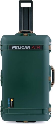 حقيبة Trekking Green Pelican 1615 Air مع مقابض ومزالج لأوساخ الصحراء الداكنة. تأتي فارغة ومع عجلات. in Kuwait