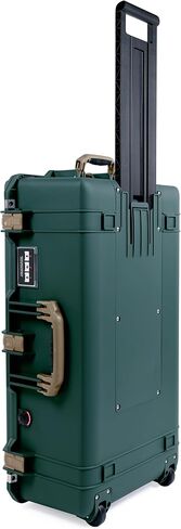 حقيبة Trekking Green Pelican 1615 Air مع مقابض ومزالج لأوساخ الصحراء الداكنة. تأتي فارغة ومع عجلات. in Kuwait