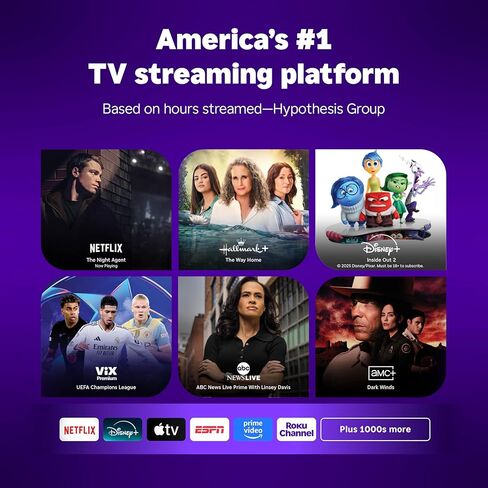 تلفزيون Roku الذكي - سلسلة مختارة مقاس 43 بوصة، تلفزيون 4K HDR - RokuTV مع جهاز تحكم عن بعد صوتي محسّن - تلفزيون LED بشاشة مسطحة مع شبكة Wi-Fi لبث الأخبار المحلية المباشرة والرياضة والترفيه العائلي in Saudi Arabia