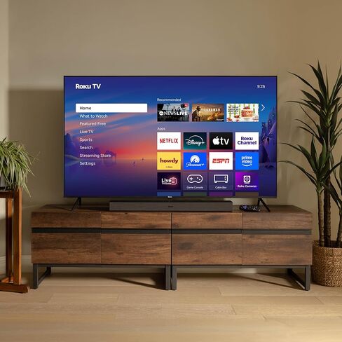 تلفزيون Roku الذكي - سلسلة مختارة مقاس 43 بوصة، تلفزيون 4K HDR - RokuTV مع جهاز تحكم عن بعد صوتي محسّن - تلفزيون LED بشاشة مسطحة مع شبكة Wi-Fi لبث الأخبار المحلية المباشرة والرياضة والترفيه العائلي in Saudi Arabia