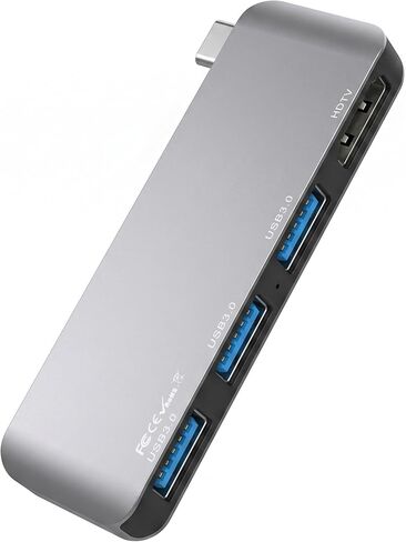 موزع USB C لجهاز MacBook Neo Pro Air، قاعدة تثبيت 4 في 1 لجهاز Mac مع محول HDMI 4K، 3 منافذ بيانات USB A بسرعة 5 جيجابت في الثانية لجهاز MacBookPro 13 بوصة، Air M4/M5، والمزيد، موسع من النوع c لأجهزة الكمبيوتر المحمول المكتبية والاجتماعات والسفر والمنزل in Kuwait