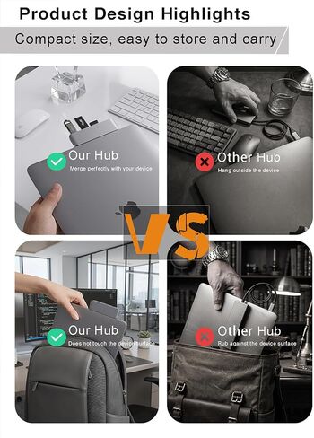 موزع USB C لجهاز MacBook Neo Pro Air، قاعدة تثبيت 4 في 1 لجهاز Mac مع محول HDMI 4K، 3 منافذ بيانات USB A بسرعة 5 جيجابت في الثانية لجهاز MacBookPro 13 بوصة، Air M4/M5، والمزيد، موسع من النوع c لأجهزة الكمبيوتر المحمول المكتبية والاجتماعات والسفر والمنزل in Kuwait