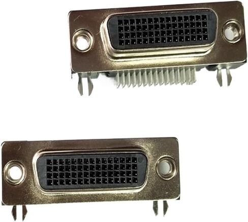 DMS DVI 60PIN 59PIN Female Base Gold-Plated 90 Degree Elbow Bent Pin DVI-60PIN DVI-59PIN Socket 70928-2002 709282002 D-SUB LFH(DVI-59PIN) in Saudi Arabia
