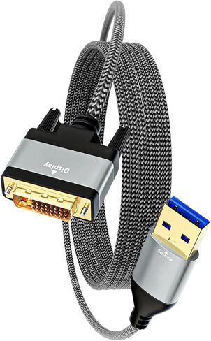 USB3.0 DVIs Male to Cable Fast 5Gbps Data Transfer High Resolution for Displays Projectors Dvis to Adapter Cable in Saudi Arabia