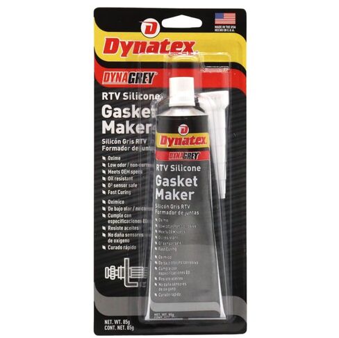 Dynatex 47181 DynaGrey صانع حشية سيليكون RTV منخفض المتطاير، -85 إلى 500 درجة فهرنهايت، أنبوب ممدود 3.8 أونصة، رمادي in Kuwait