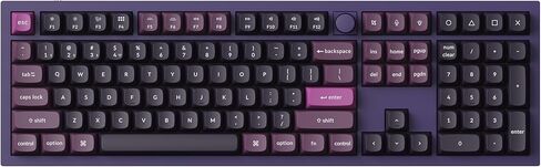 Keychron Q6 HE QMK 2.4 GHz Wireless Custom Keyboard, Rapid Trigger Bluetooth Aluminum Full-Size with Hall Effect Gateron Double-Rail Magnetic Switches PBT Keycaps Compatible for Mac Windows Linux in Saudi Arabia